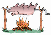 pork on spit